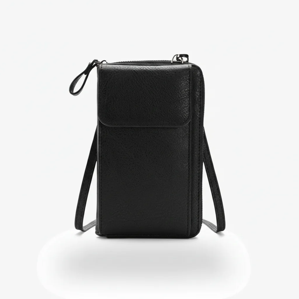 Sac besace bandoulière compact cuir pu - Vue 9 - Sac Besace