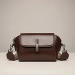 Sac besace bandoulière cuir look moderne - Vue 1 - Sac Besace