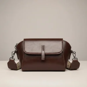 Sac besace bandoulière cuir look moderne - Vue 1 - Sac Besace