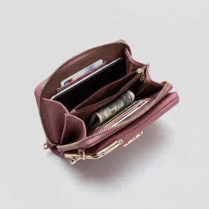 Sac besace compact cuir pu multifonction - Vue 1 - Sac Besace