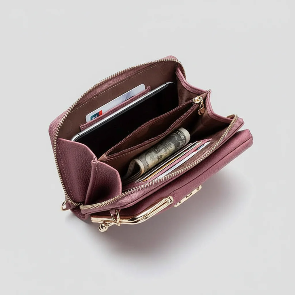 Sac besace compact cuir pu multifonction - Vue 1 - Sac Besace
