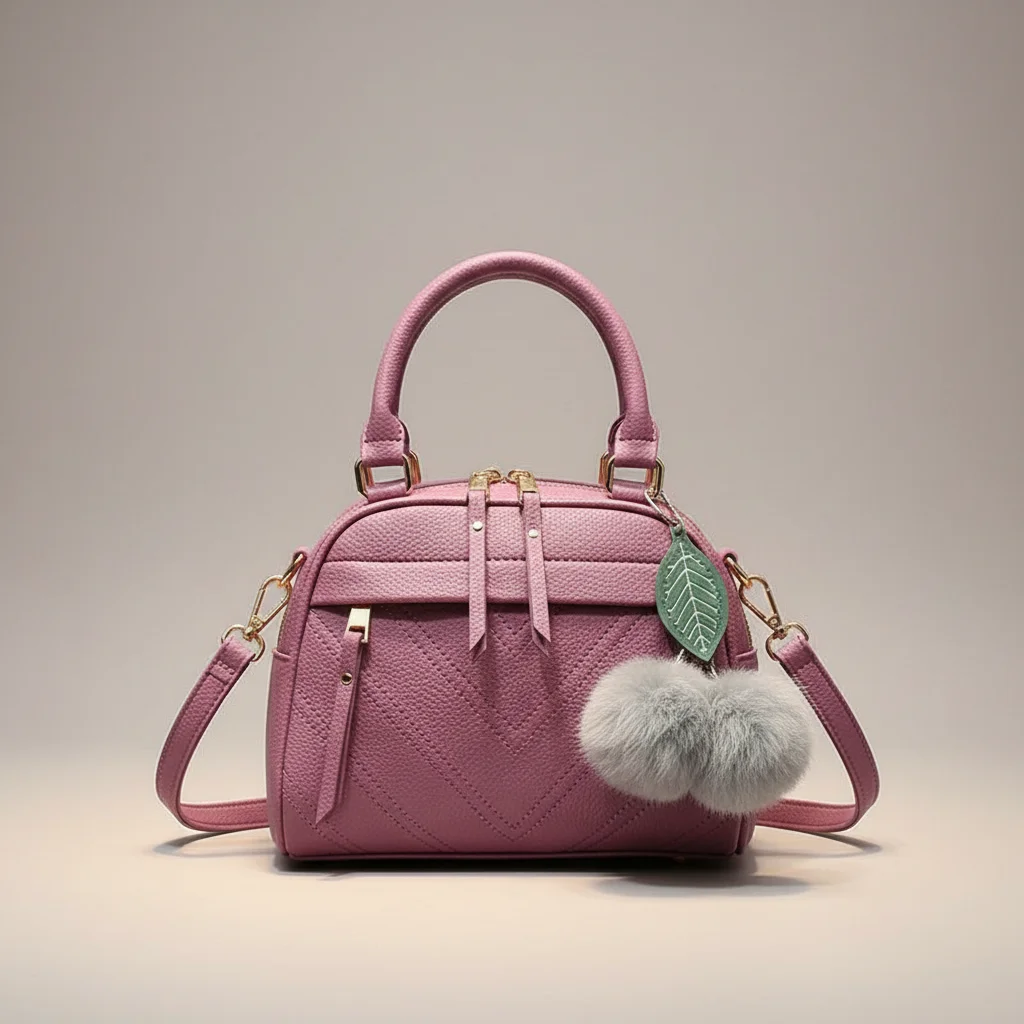 Sac besace femme cuir pu compact élégant - Vue 1 - Sac Besace