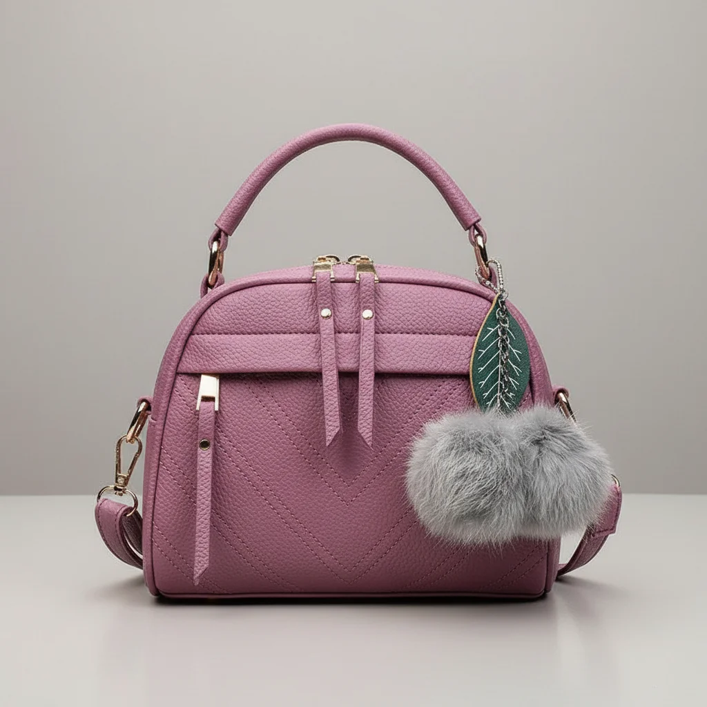 Sac besace femme cuir pu compact élégant - Vue 7 - Sac Besace