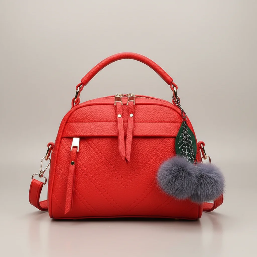 Sac besace femme cuir pu compact élégant - Vue 8 - Sac Besace