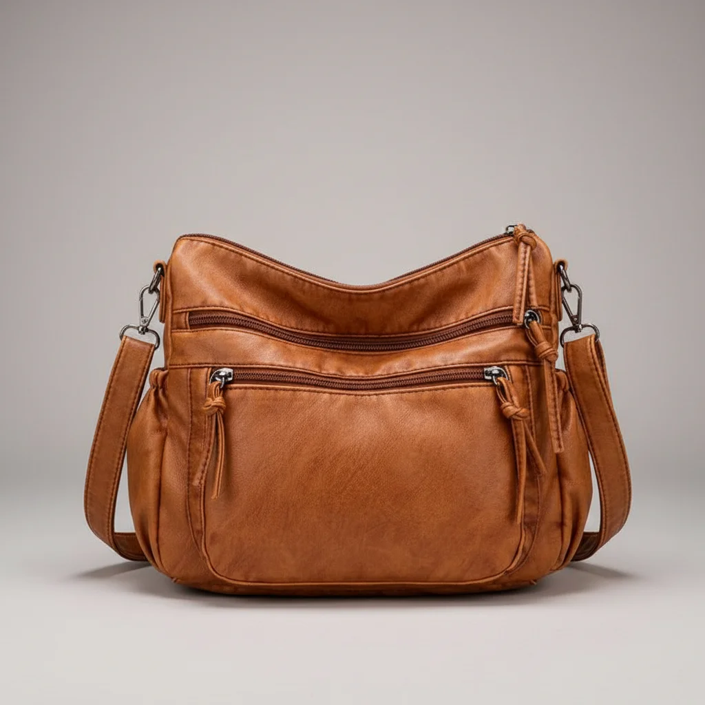 Sac besace femme cuir souple élégant - Vue 1 - Sac Besace