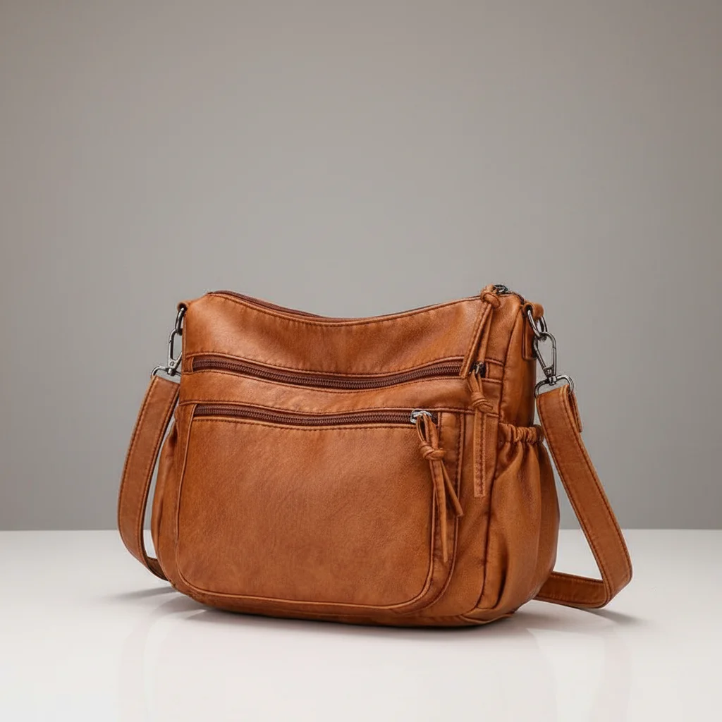 Sac besace femme cuir souple élégant - Vue 4 - Sac Besace