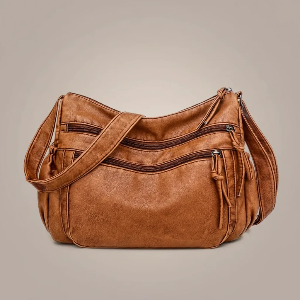 Sac besace femme cuir souple élégant - Vue 6 - Sac Besace