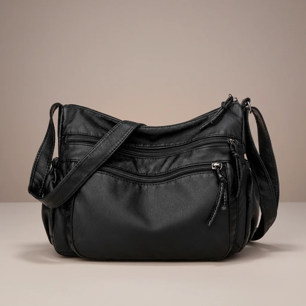Sac besace femme cuir souple élégant - Vue 7 - Sac Besace