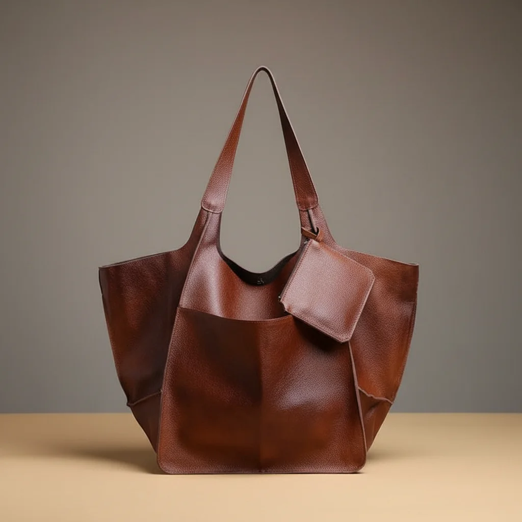 Sac besace femme grande capacité cuir pu - Vue 10 - Sac Besace
