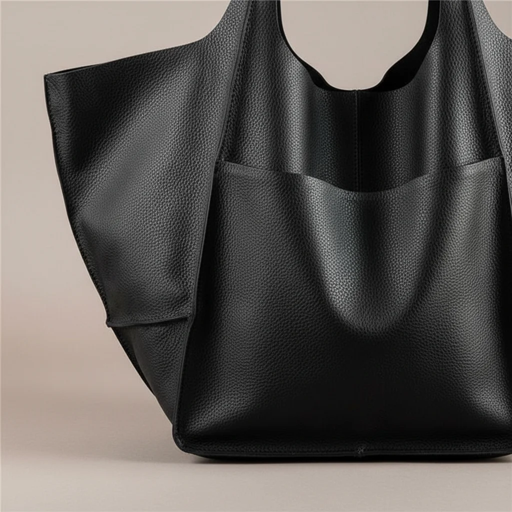 Sac besace femme grande capacité cuir pu - Vue 4 - Sac Besace