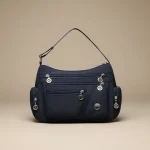 Sac besace femme multipoches tissu oxford - Vue 1 - Sac Besace