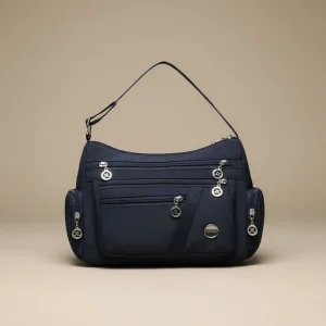 Sac besace femme multipoches tissu oxford - Vue 1 - Sac Besace