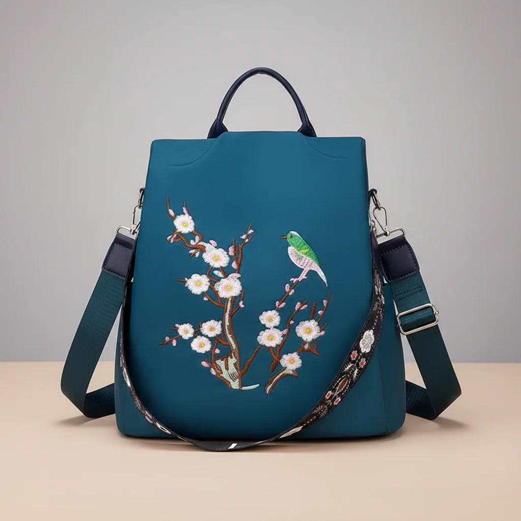 Sac besace femme nylon imperméable voyage - Vue 20 - Sac Besace