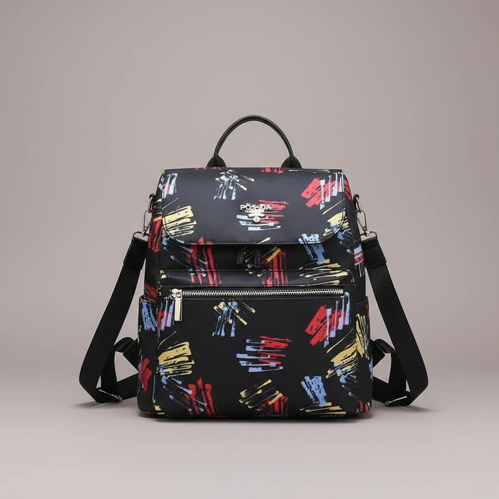 Sac besace femme nylon imperméable voyage - Vue 8 - Sac Besace