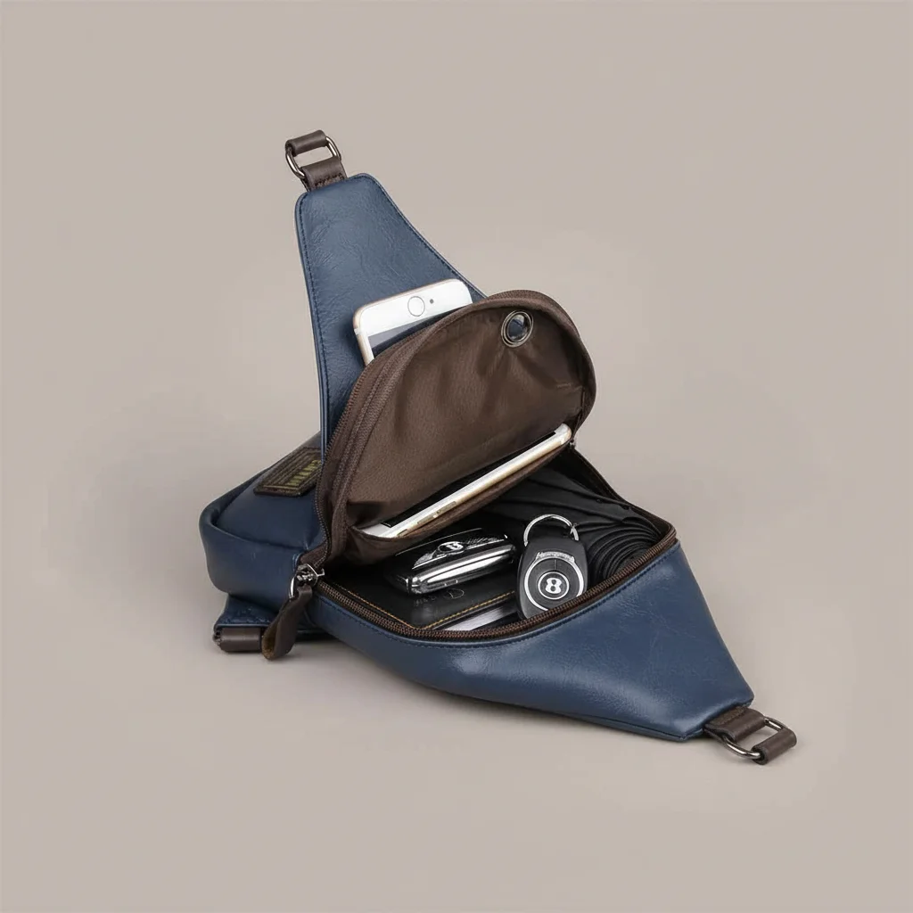 Sac besace homme business cuir pu - Vue 1 - Sac Besace