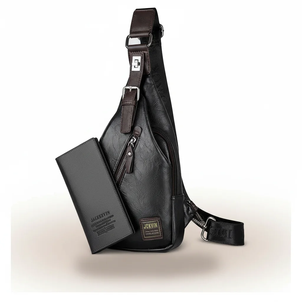 Sac besace homme business cuir pu - Vue 6 - Sac Besace