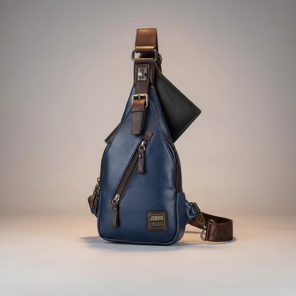 Sac besace homme business cuir pu - Vue 8 - Sac Besace