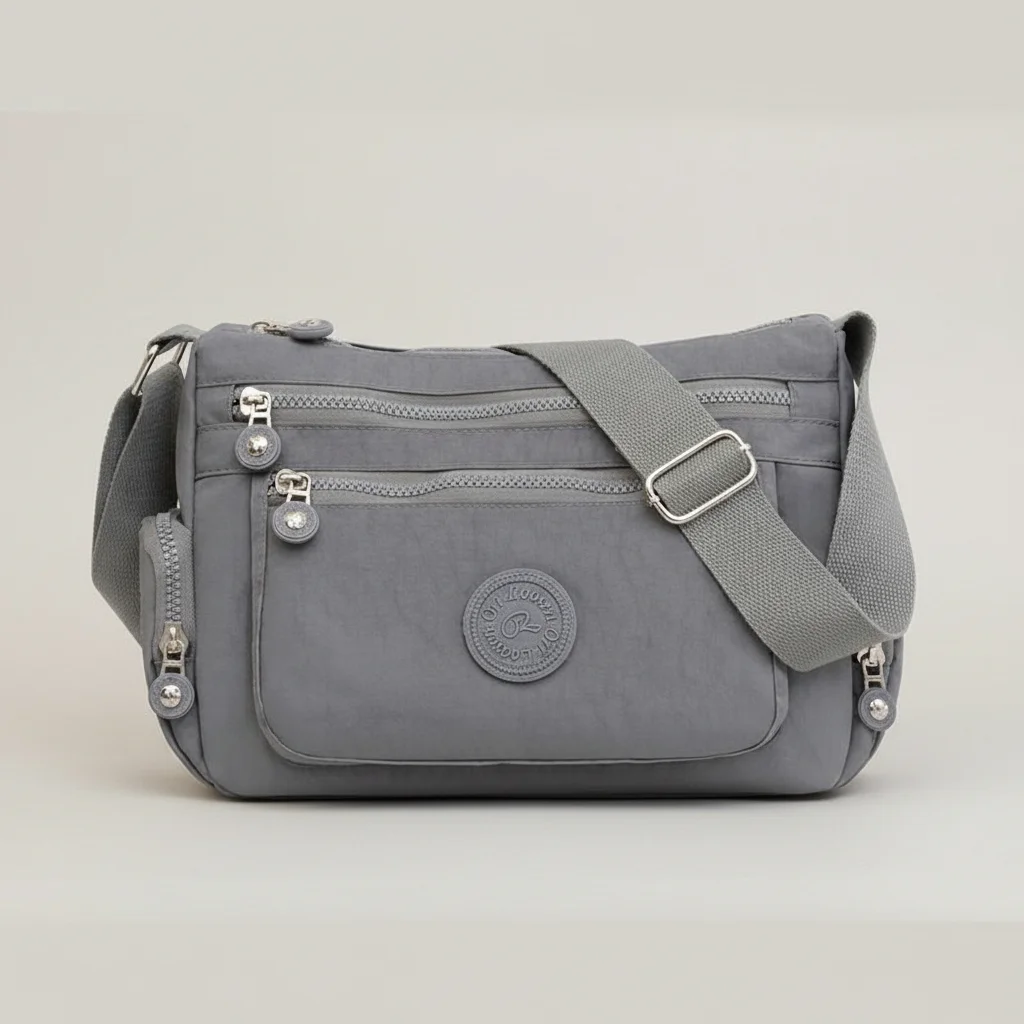 Sac besace nylon imperméable quotidien - Vue 10 - Sac Besace