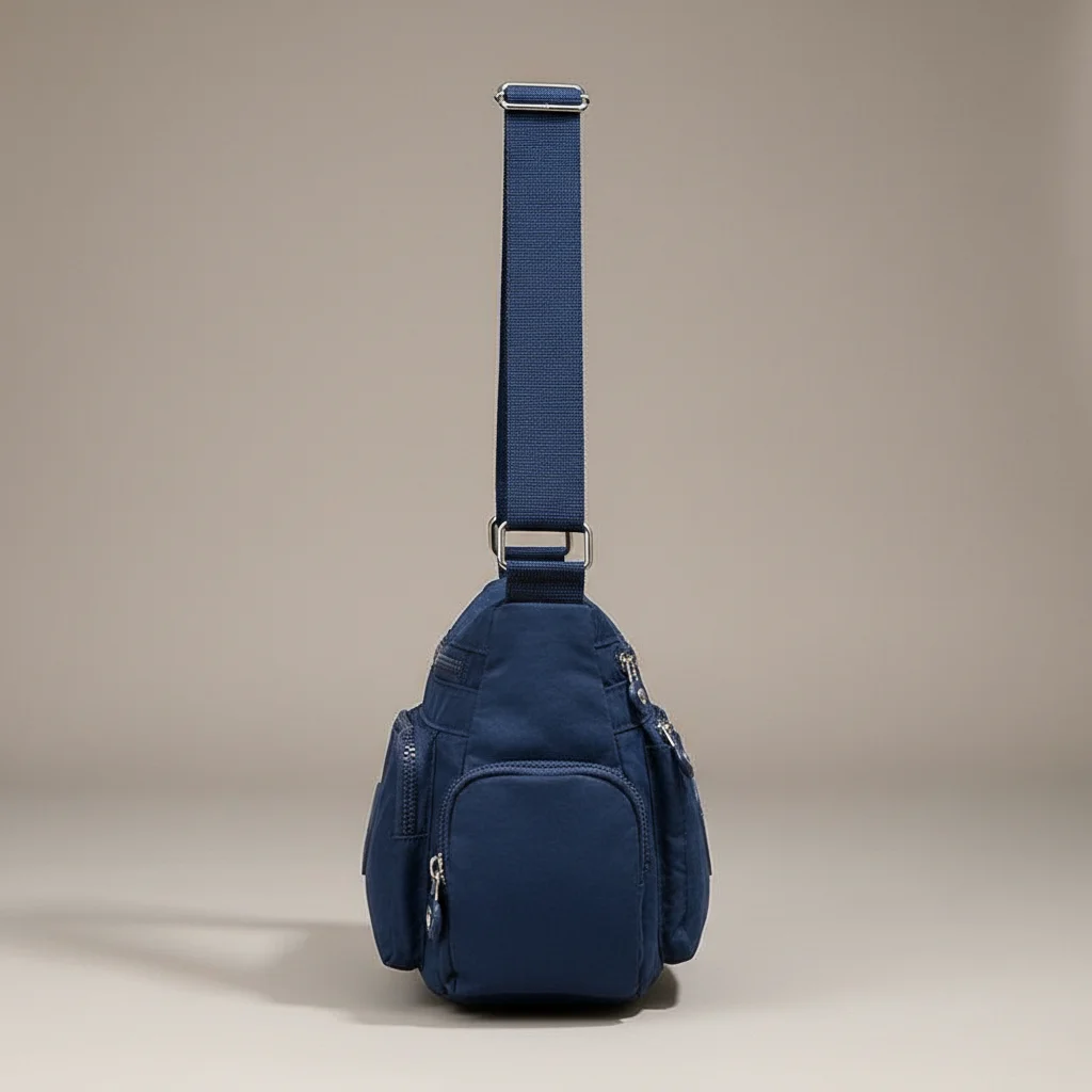 Sac besace nylon imperméable quotidien - Vue 2 - Sac Besace