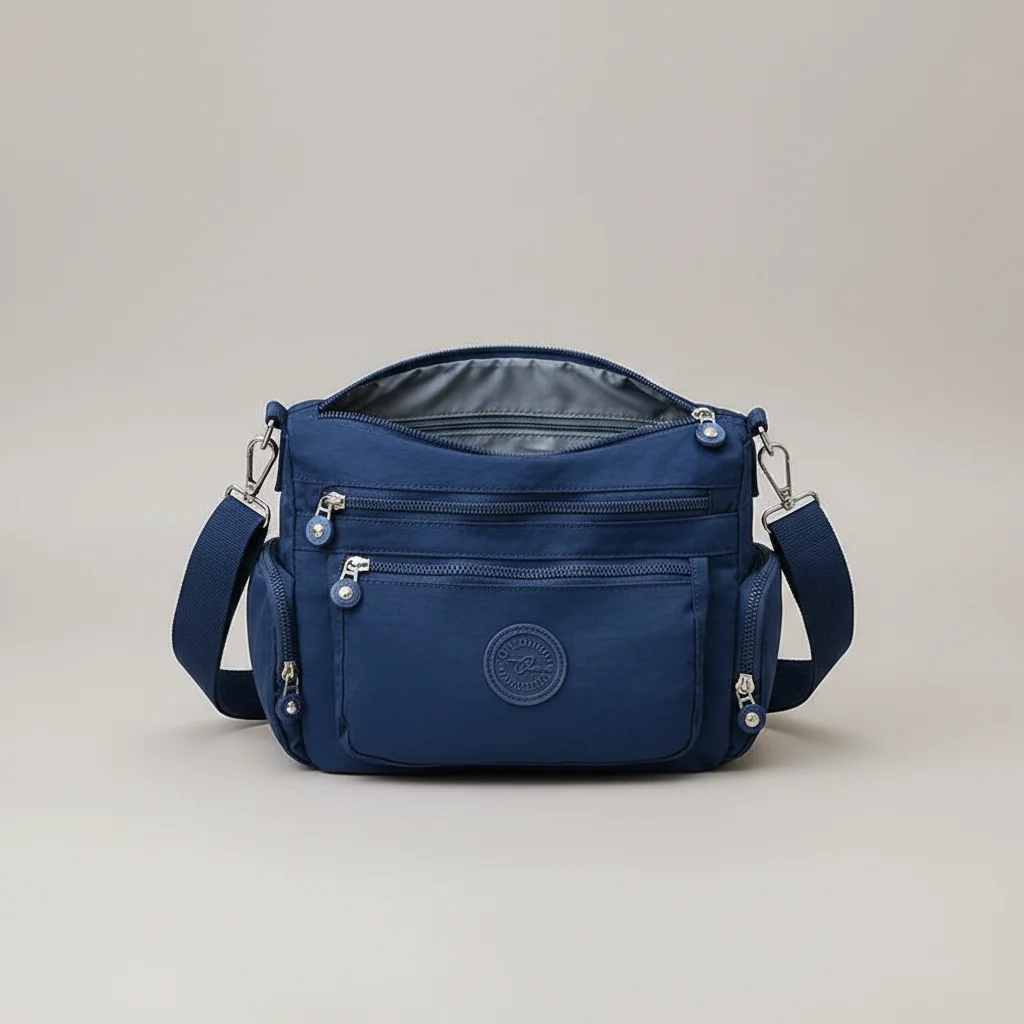 Sac besace nylon imperméable quotidien - Vue 3 - Sac Besace