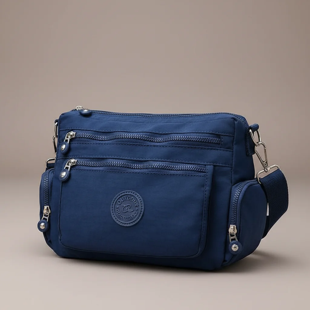 Sac besace nylon imperméable quotidien - Vue 4 - Sac Besace
