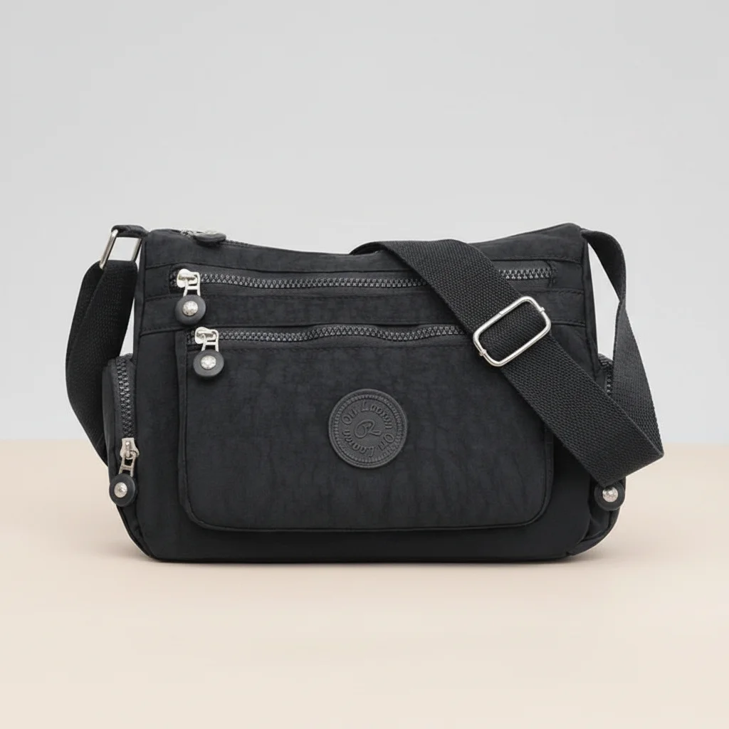 Sac besace nylon imperméable quotidien - Vue 7 - Sac Besace