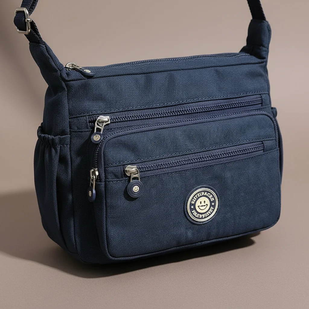 Sac besace toile compact multi-poches - Vue 4 - Sac Besace