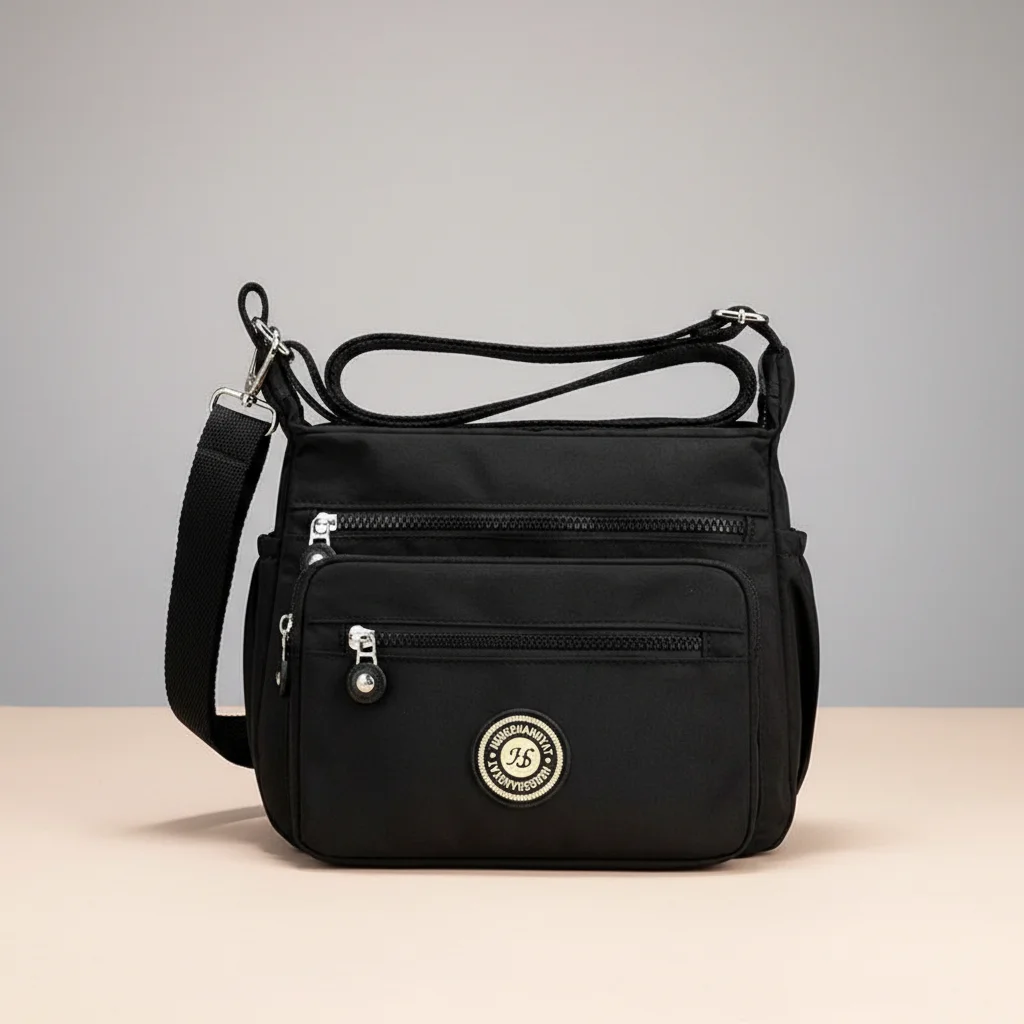 Sac besace toile compact multi-poches - Vue 8 - Sac Besace